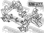 MM-V77 - Mocowanie dyferencjału FEBEST /przód/ MITSUBISHI PAJERO/MONTERO 06-