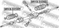 MRKB-D05WP - Osłona przekładni układu kierowniczego FEBEST /P/ MITSUBISHI CHARIOT/SPACE WAGON GRANDIS 89-91