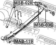 MSB-028 - Tuleja resora FEBEST /tył/ MITSUBISHI PAJERO/MONTERO SPORT/CHALLENGER 96-09