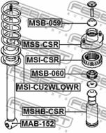 MSB-059 - Odbój amortyzatora FEBEST /tył/ MITSUBISHI LANCER 00-09