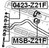 MSB-Z21F - Poduszka stabilizatora FEBEST /przód/ 25 MITSUBISHI COLT 02-12