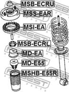 MSHB-E55R - Osłona amortyzatora FEBEST /tył/ MITSUBISHI GALANT 96-03