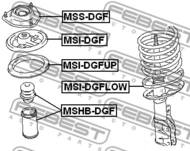 MSS-DGF - Poduszka amortyzatora FEBEST /przód/ MITSUBISHI CARISMA 95-03