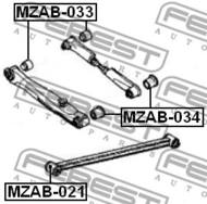 MZAB-033 - Tuleja wahacza FEBEST /tył/ MAZDA 626 88-92