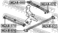 MZAB-076 - Tuleja wahacza FEBEST /tył przednia/ 89-94 MAZDA 323 BG