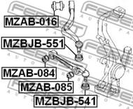 MZAB-084 - Tuleja wahacza FEBEST /przód dolny/ MAZDA 6 02-08