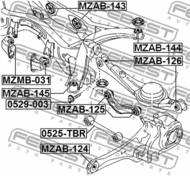 MZAB-125 - Tuleja wahacza FEBEST /tył/ MAZDA CX-9 07-13