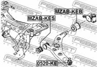 MZAB-KEB - Tuleja wahacza FEBEST /tył/ MAZDA CX-5 11-