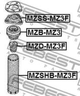 MZB-MZ3 - Łożysko amortyzatora FEBEST /przód/ MAZDA 3 BK 03-08