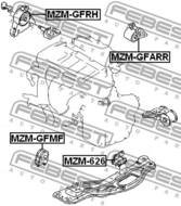 MZM-GFMF - Poduszka silnika FEBEST /przód/ MAZDA 626 97-02