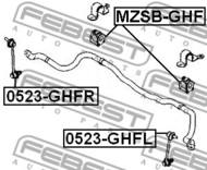 MZSB-GHF - Poduszka stabilizatora FEBEST /przód/ 22 MAZDA 6 08-13