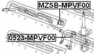 MZSB-MPVF00 - Poduszka stabilizatora FEBEST /przód/ 18 MAZDA MPV 99-06