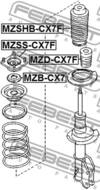 MZSHB-CX7F - Osłona amortyzatora FEBEST /przód/ MAZDA CX-7 06-12