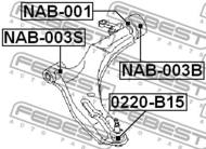 NAB-003B - Tuleja wahacza FEBEST /przód tylna/ ze wspornikiem MAZDA