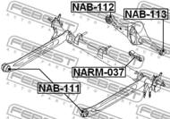NAB-112 - Tuleja wahacza FEBEST /tył/ NISSAN PRIMERA 01-07