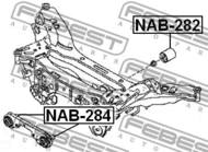 NAB-282 - Tuleja moc.dyferencjału FEBEST /tył/ NISSAN QASHQAI 06-13