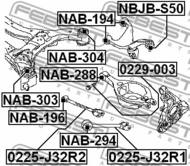 NAB-304 - Tuleja belki FEBEST NISSAN MURANO 07-14