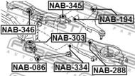 NAB-346 - Tuleja belki FEBEST /pływająca/ NISSAN FUGA 04-09