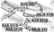 NAB-S51M - Tuleja wahacza FEBEST /przód dolny/ NISSAN FUGA 04-09