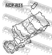NCP-R51 - Uszczelka świecy zapłonowej FEBEST NISSAN MURANO 02-07