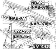 ND-021 - Odbój amortyzatora FEBEST /tył/ NISSAN TERRANO/PATHFINDER 95-03