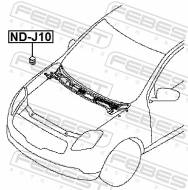 ND-J10 - Odbój maski FEBEST NISSAN QASHQAI 06-13