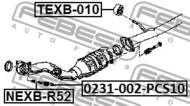 NEXB-R52 - Śruba uchwytu tłumika FEBEST INFINITI QX60 HYBIRD L50HV 10.13-