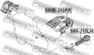 NM-J10LH - Poduszka silnika FEBEST /L/ NISSAN X-TRAIL 07-13