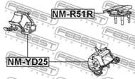 NM-R51R - Poduszka silnika FEBEST /tył/ NISSAN PATHFINDER 05-13