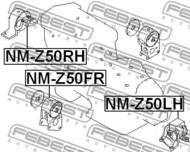 NM-Z50LH - Poduszka silnika FEBEST /L/ NISSAN MURANO 02-07
