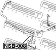 NSB-008 - Poduszka stabilizatora FEBEST /przód/ 27 NISSAN TERRANO/PATHFINDER 95-03