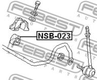 NSB-023 - Poduszka stabilizatora FEBEST /przód/ 25 NISSAN SERENA 99-04
