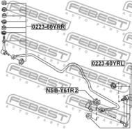 NSB-Y61R2 - Poduszka stabilizatora FEBEST /tył/ 19 NISSAN PATROL/SAFARI 97-06