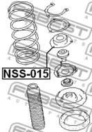 NSS-015 - Poduszka amortyzatora FEBEST /przód/ /bez łożyska/