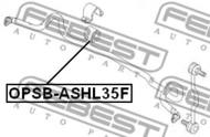 OPSB-ASHL35F - Poduszka stabilizatora FEBEST /przód/ OPEL 22mm ASTRA H/ZAFIRA A