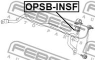 OPSB-INSF - Poduszka stabilizatora FEBEST /przód/ OPEL ASTRA J 2010-2015