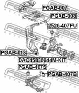 PGAB-407S - Tuleja wahacza FEBEST /przód przednia/ PSA 407 04-/C5 08-