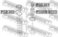 PGB-002 - Łożysko amortyzatora FEBEST /przód/ PSA JUMPER/RELAY 06- /zestaw/