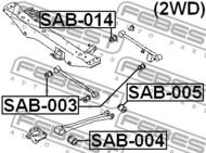 SAB-004 - Tuleja wahacza FEBEST SUBARU IMPREZA 92-02