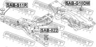 SAB-S11R - Tuleja belki FEBEST SUBARU FORESTER 01-07