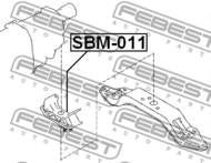 SBM-011 - Poduszka silnika FEBEST /tył/ /skrzynia automatyczna/ SUBARU IMPREZA 07-11