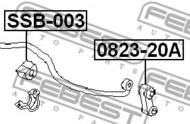 SSB-003 - Poduszka stabilizatora FEBEST /przód/ 19 .2 SUBARU IMPREZA 00-07