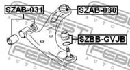 SZAB-030 - Tuleja wahacza FEBEST /tył/ SUZUKI GRAND VITARA/ESCUDO 06-14