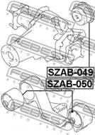 SZAB-049 - Tuleja moc.dyferencjału FEBEST /tył/ SUZUKI GRAND VITARA/ESCUDO 06-14