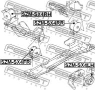 SZM-SX4FR - Poduszka silnika FEBEST /przód/ SUZUKI SX4 06-13