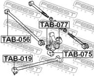 TAB-019 - Tuleja wahacza FEBEST /tył/ TOYOTA AVENSIS 97-03 /wzdłużny/