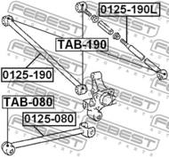 TAB-080 - Tuleja wahacza FEBEST TOYOTA CARINA 92-97