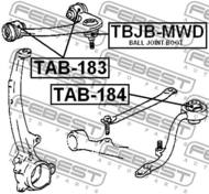 TAB-184 - Tuleja wahacza FEBEST /przód dolny/ TOYOTA CROWN/CROWN MAJESTA 95-01