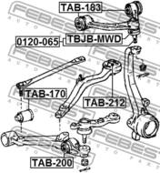 TAB-200 - Tuleja wahacza FEBEST /przód dolny/ TOYOTA CROWN/CROWN MAJESTA 95-01