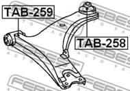 TAB-258 - Tuleja wahacza FEBEST /tył/ TOYOTA CELICA 93-99